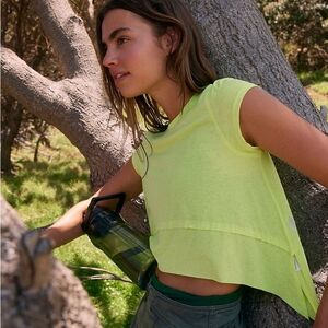 NWOT Free People Verbra Lemon, Tempo Top SZ L
